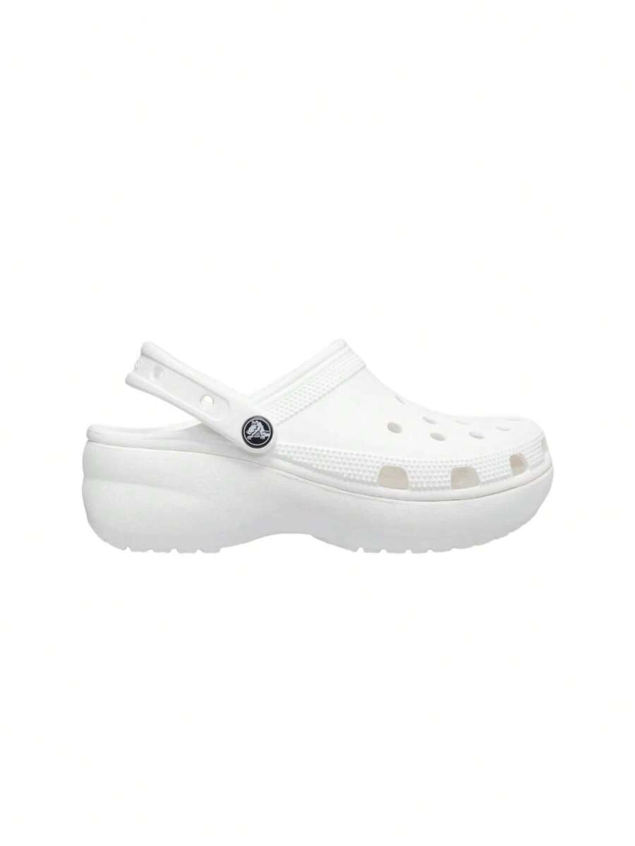 Crocs Classic Platform Womens Clog White CR206750 WHI - White - View 1