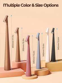 Teckwe Modern Portable LED Table Lamp, Dimmable Touch Bedside Reading Light, Minimalist Bedside Table Lamp, Suitable For Bedroom, Living Room Decor