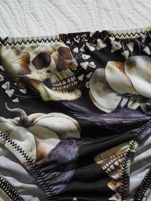 AltCore 2 sztuki/zestaw seksowne, minimalistyczne, codzienne majtki damskie na Halloween