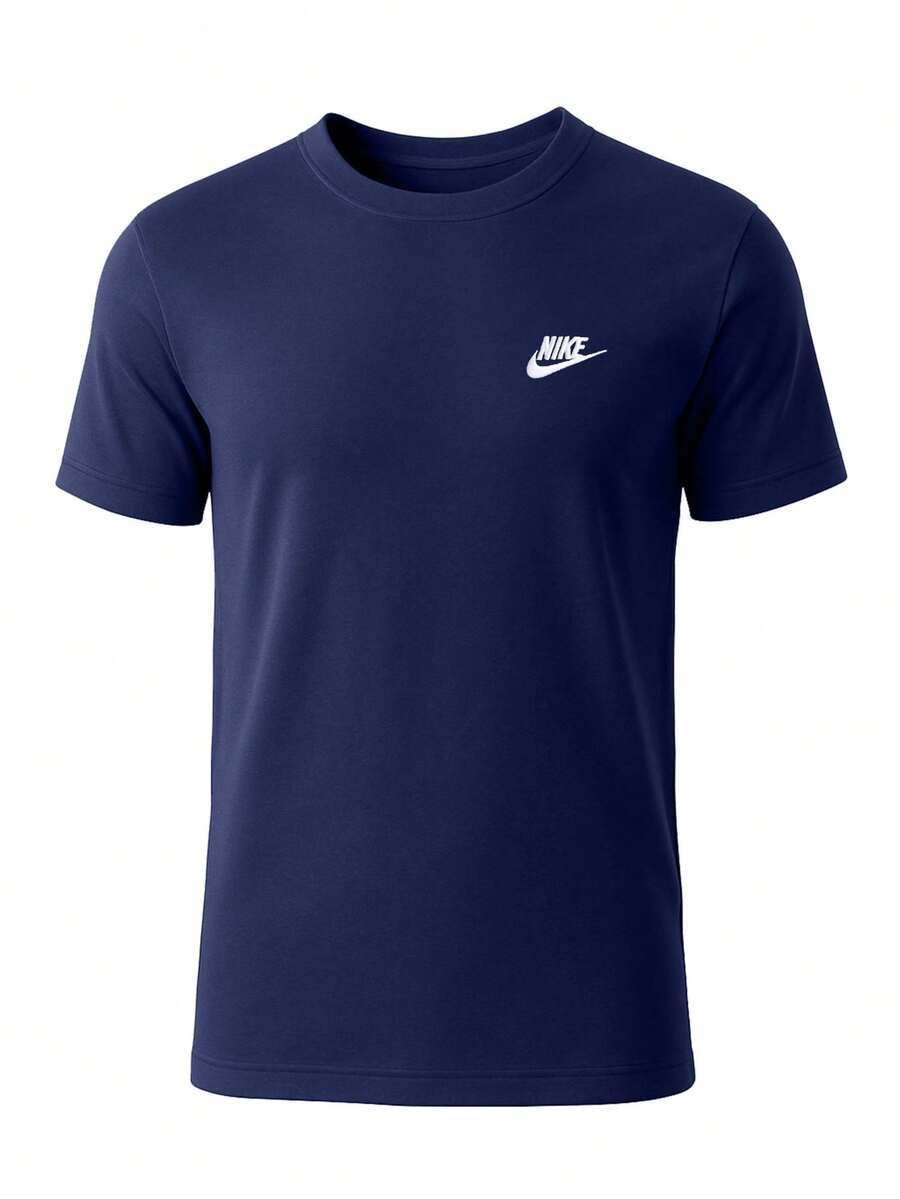 Nike Club Men's T-Shirt Navy - Blue - View 1