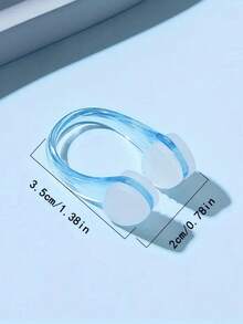 2 piezas Pinza nasal de silicona para natación, tapón de oído, impermeable y antideslizante, adecuado para entrenamiento de natación - Multicolor - Ver 3