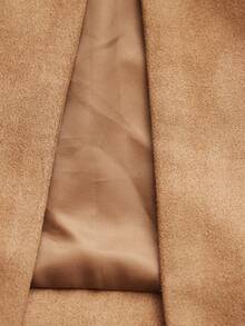 Aveloria Modichic Elegant Fashionable Minimalist Versatile Wool Blend Notched Collar Cinched Waist Mid-Length Coat