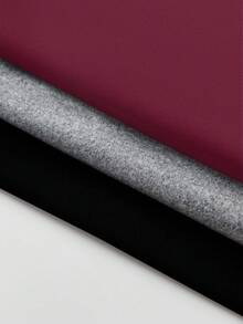 EMERY ROSE 3件套女式高领纯色修身休闲背心套装 - 彩色 - 查看 4