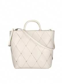 Calvin Klein Women's Spacious Premium Portable Casual Outdoor School Beige K60K613176-67U - White - View 2