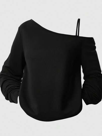 Girlism Áo thun dài tay dây lệch vai dáng casual cho nữ tuổi teen, thích hợp cho mùa hè, đi chơi, thể thao, đi học, mùa đông thu, lễ hội, Halloween, Giáng sinh, Năm mới, quà Giáng sinh. Tuyệt vời cho mặc thường ngày và đi học vào mùa thu và mùa đông. Áo thoải mái dễ mặc, phong cách ấm áp mùa thu và mùa đông, thích hợp cho mặc hàng ngày mùa thu/đông, phong cách đường phố, ở nhà.