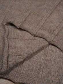 SHEIN Elenzya 1pc Women Plus Size Elegant V-Neck Long Sleeve Flared Hem Sweater Dress