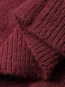 DAZY Women's Elegant Solid Color Rhinestone Embellished Cardigan, Autumn,New Year,Christmas