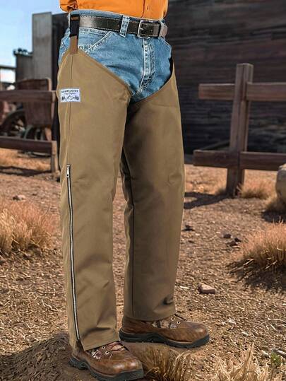 Manfinity Nomadique Pantalones casuales y protectores para hombres, pantalones rectos de estilo outdoor con pequeño logo decorativo y cremallera, adecuados para senderismo y uso diario, gran regalo para novio o esposo, otoño