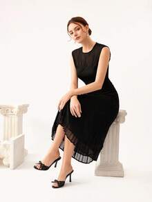 CUCCOO CHICEST Brown PU Women Pointed Toe High Heel Mules Spring Shoes Spring Break Easter Prom Heels For Christmas - Black - View 6