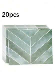 SHEIN 1/10 /20PCS Waterproof Modern Geometric Herringbone Pattern 3D Textured Wall Panels DIY Tiles,Modern Honeycomb Wall Decals,Removable Self Adhesive Wall Tile Sticker Kitchen Bathroom Backsplash For Festival Layout - Multicolor - View 22