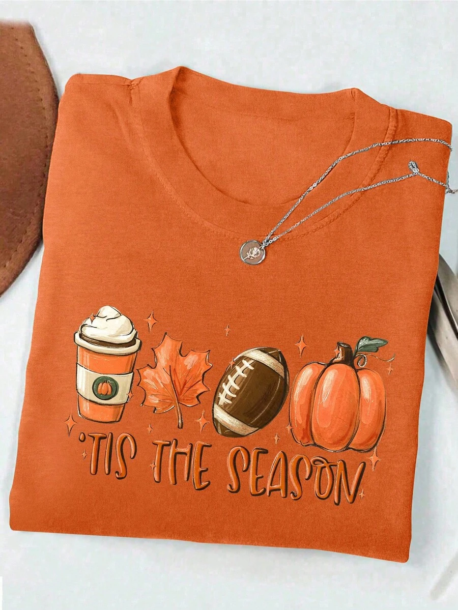 INAWLY Camiseta feminina casual versátil, simples, gola redonda, manga curta