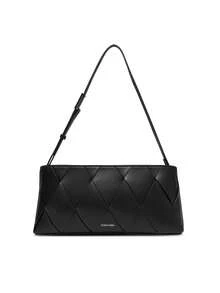 Calvin Klein Woven Elongated Women Shoulder Bag Black - Black - View 1