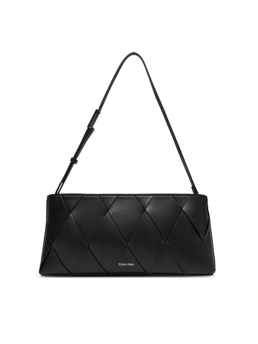 Calvin Klein Woven Elongated Women Shoulder Bag Black - Black - View 1