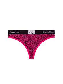 Calvin Klein Women's Thongs - Black/Pink - View 1