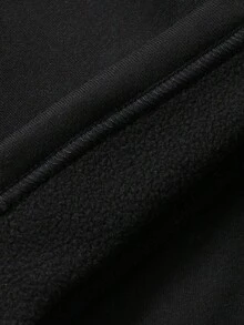 FRIFUL Women's Black Solid Color Pocket Woven Label Decor Thermal Lining Slim Fit Casual Leggings, Versatile Autumn/Winter Tights - Grey - View 9