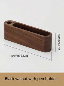 Wooden Desktop Business Card Holder, Creative Large Capacity Display & Storage, Front Desk Office Organizer