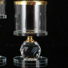 SHEIN Basic living Crystal Candle Holder - Polished Romance Themed Tabletop Decor For Dinners, Anniversaries, Birthdays & Holiday Celebrations - Luxurious American Style Candlelight Centerpieces For Home & Table, Room Decor, Gifts Graduation - Multicolor - View 25