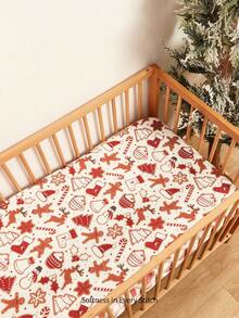 Cozy Pixies 1-Piece Christmas Cartoon Pattern Baby Mattress, Comfortable And Soft Sheets, Daily Use For Newborns - Multicolor - View 2