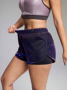 Innovista Conjunto de mono sin costuras para mujer con sujetador incorporado, almohadillas extraíbles, elástico, yoga, gimnasio, mono de una pieza, traje de ejercicio, color morado encantador, transpirable, control de abdomen, diseño potenciador, ropa deportiva diaria - Morado - Ver 3