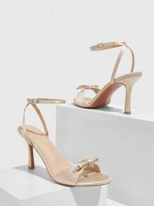 CUCCOO CHICEST Women's Pink Peep Toe High Heel Strap Sandals Spring Shoes Spring Break Easter Prom Heels For Christmas