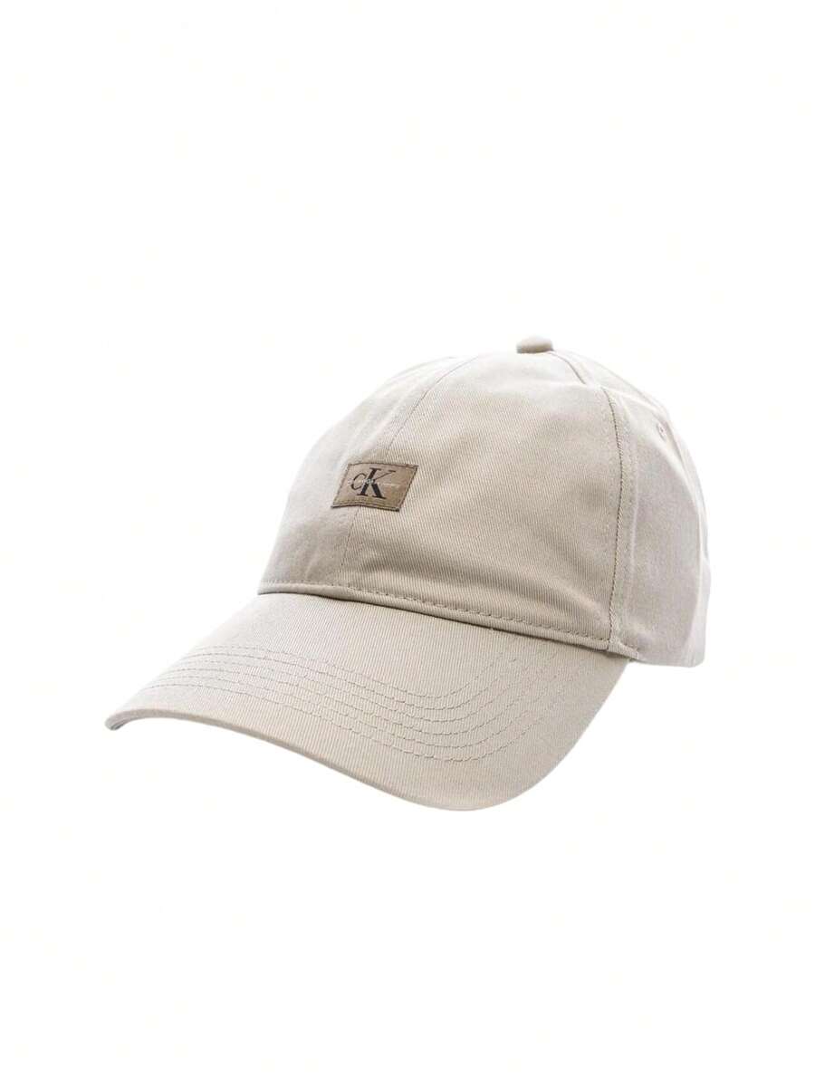 Calvin Klein 6 Panel Monologo Men's Baseball Cap Beige - Beige - View 1