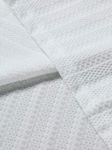 Manfinity Homme 男式撞色饰边休闲 Polo 衫 - 白色 - 查看 4