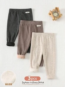 Cozy Pixies 3件套女婴装饰针织腰带保暖内衬打底裤套装