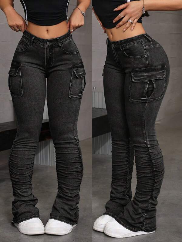 Jeanoix Jeans holgados y casuales para mujer de talla grande