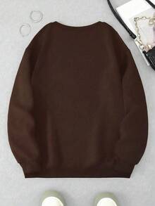 INAWLY Embroidered Sweatshirt, Coffee Sweatshirt, Book Sweatshirt, Autumn Vibe Sweatshirt, Book Lover Sweatshirt, A Gift For You In Autumn - Multicolor - View 2