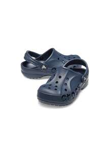 Crocs Kids Simple Navy Blue Hollow Out Clogs, For Summer - Navy Blue - View 3