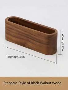 Wooden Desktop Business Card Holder, Creative Large Capacity Display & Storage, Front Desk Office Organizer