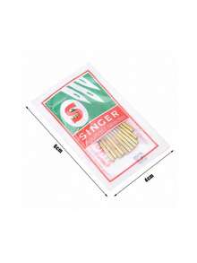 10/50 piezas Agujas universales para máquina de coser revestidas de titanio para máquina de coser Singer, doradas - Multicolor - Ver 10