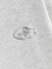 Manfinity NXTstreet 男士休闲字母印花卫衣裤套装（2件套）男士慢跑服套装 男士休闲套装 两件套运动服 街头风两件套运动服 秋冬款