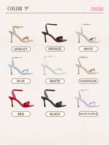 CUCCOO CHICEST Women's Pink Peep Toe High Heel Strap Sandals Spring Shoes Spring Break Easter Prom Heels For Christmas