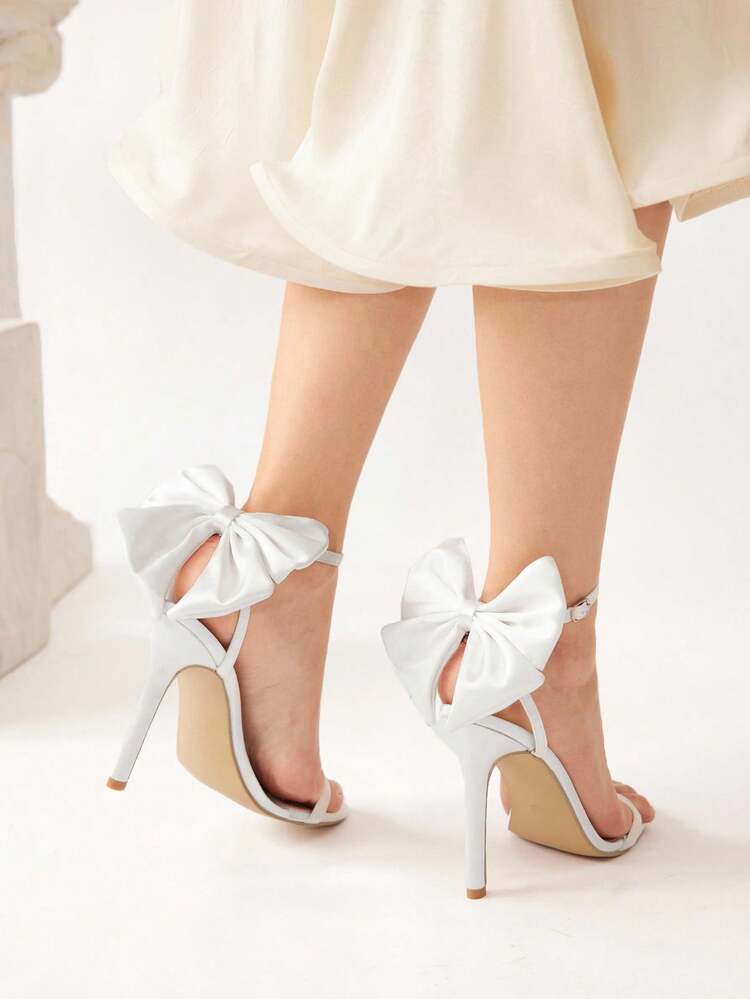 CUCCOO CHICEST Sandalias de tacón alto con decoración de lazo, adecuadas para fiestas, eventos, Año Nuevo, Día de San Valentín