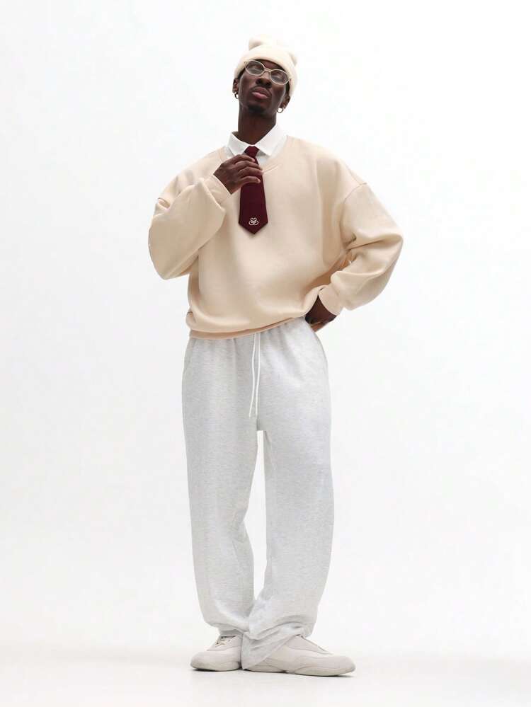 Collared Sweatshirt With Logo Back Design