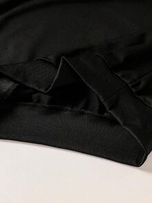 青少年男孩休闲酷炫舒适长袖连帽衫和裤子套装