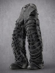 Manfinity Denimwave Herren Lässig Destroyed Zerrissene Fransensaum Schwarz & Grau Gestapelte Jeans, perfektes Urlaubsgeschenk für Freund & Ehemann