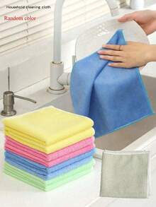 Bộ khăn lau microfiber nhiều màu sắc 10/20/30 chiếc - Nhiều số lượng để lựa chọn, dùng cho nhà bếp, phòng tắm, nhà cửa, đồ gia dụng. - Nhiều màu - Xem 8