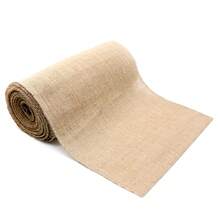 Natural Burlap Jute Ribbon Fabric Table Runners Roll 12-35cm 78.74Inch Runners For Rustic Farmhouse Home Decor,Bouquet Packaging - Multicolor - View 2