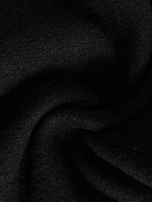 2 件男童黑色长袖保暖内衣套装，柔软羊毛面料，简单舒适，适合冬季分层穿着，简约设计，易于搭配，有弹性，可机洗