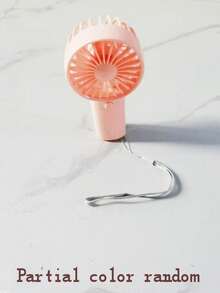 1 件夏季手持便捷小风扇家用户外迷你冷却风扇（颜色随机），派对礼物，女士袜子填充物，袜子创意，小礼物，有趣的礼物 - Random - 查看 5