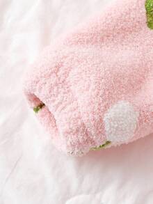 2pcs Girls Cute & Elegant Floral Embroidery Crew Neck Long Sleeve Top And Pants Homewear Set Fall Winter