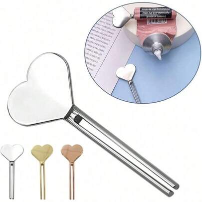 1 件不锈钢护手霜和迷你牙膏挤压器 - 方便分配管状护手霜 - 护手霜滚轮 - 浴室配件 返校