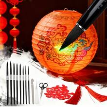 7pcs Squirrel Hair Watercolor Paintbrush Set - Professional Art Quality, Suitable For Beginners And Gouache Painters, Black Swan Round Tip