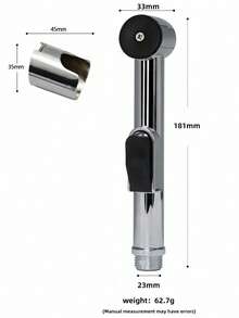 马桶喷枪 高压手持式坐浴盆喷雾器 壁挂式清洁淋浴喷头 浴室适用 - 彩色 - 查看 3