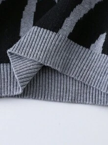 Toddler Boys' Casual Letter Pattern Jacquard Knit Long Sleeve Sweater, Autumn/Winter Fall Baby Boy Jumper Baby Sweaters Knitted Sweater Baby Clothes Fall Sweater Toddler Sweater Baby Knitted Sweater Goose Baby Outfit Toddler Sweater Baby Solid Color Knitted Sweater Sweater For Baby Boy Baby Boy Oversized Crew Neck Baby Boy Jumper Baby Jumper Baby Knitted Sweater Baby Solid Color Knitted Sweater