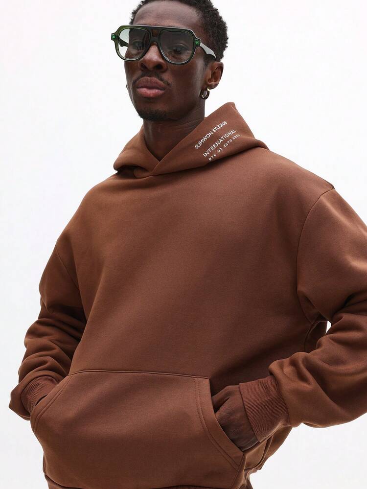 Classic Pullover Hoodie With Centre Pocket