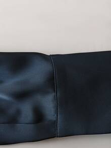 Franclia New Elegant Satin Navy Blue Autumn Waist Maxi Dress With Lapel Belt Urban Ladies Dress Ladies Autumn Clothing Matching Outing Elegant Dress Female Dress Fall Cloth For Women