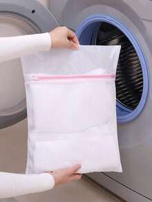 洗衣机洗衣袋、用于精致衣物的拉链洗衣袋、衣物保护袋、内衣袋、必备的旅行打包配件、洗衣房洗衣收纳袋、旅行理想之选、大学宿舍必备品 - 灰色(細網) - 查看 6